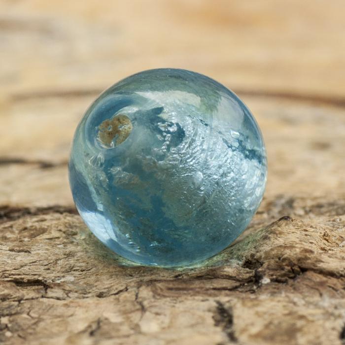 Glaspärla Unik 9x7 mm, Blå (5st)