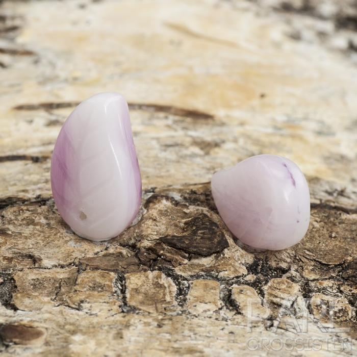 Glaslöv 9x14 mm, Rosa (10st)