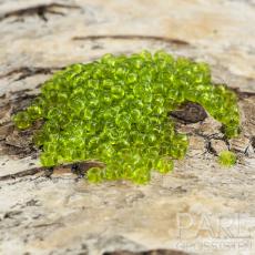 Seed Beads transparent 2,6 mm, Lime (20g)
