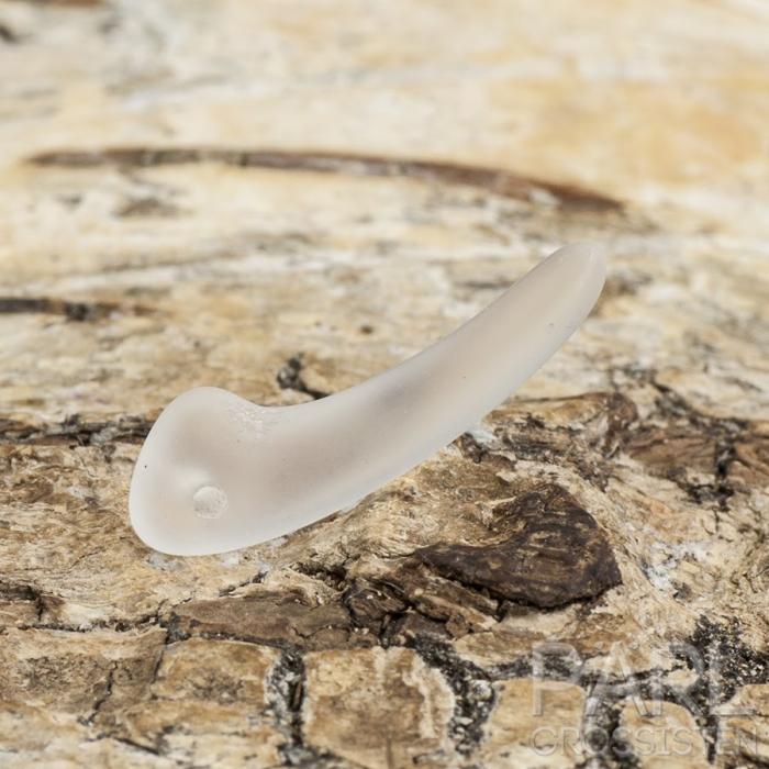 Hänge Klo frostat glas 3x18x6 mm, Klar (10st)