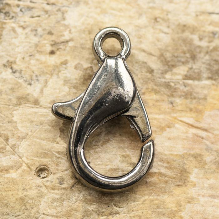 Lås Karbinhake 12x6 mm, Svart (10st)