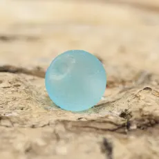 Frostad glaspärla 4 mm, Himmelsblå (60st)