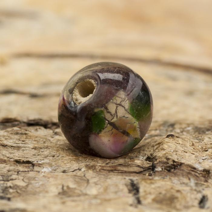 Glaspärla lampwork 8 mm, Lila (5st)