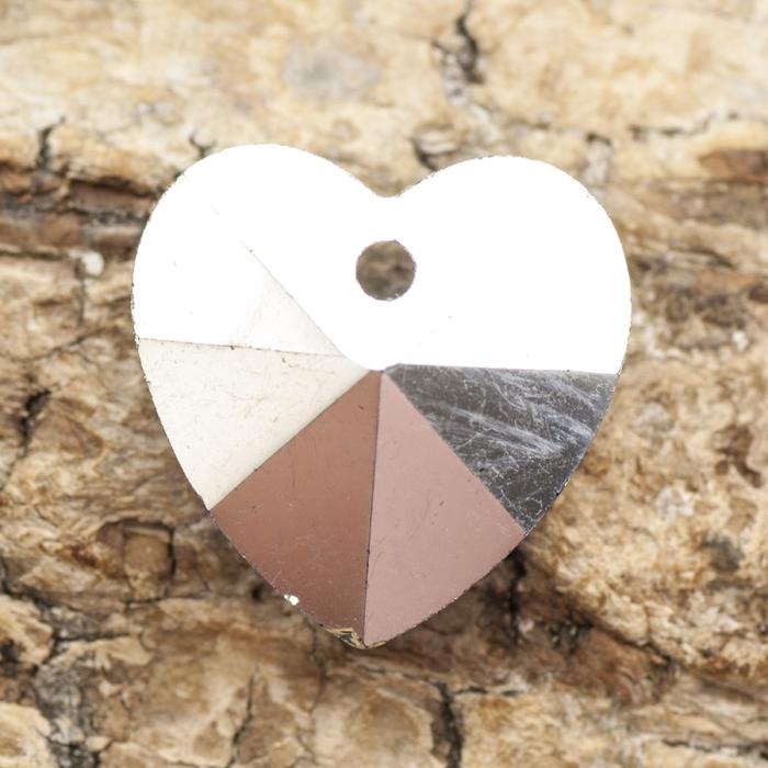 Glashjärta 14x14 mm, Blå (5st)