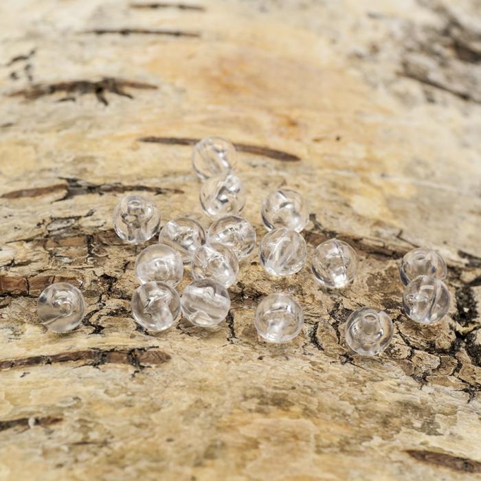 Akrylpärla transparent 6 mm, Klar (50st)