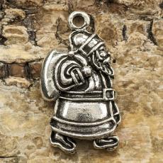 Berlock Jultomte 13x24 mm, Antiksilver (3st)