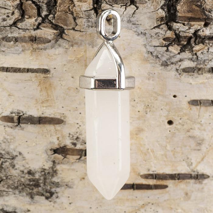 Hänge Bullet snökvarts 37-40x12 mm, Vit (st)