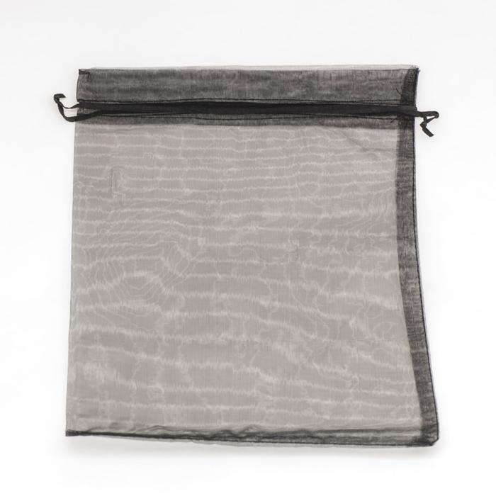 Tygpåse organza 20x30 cm, Svart (st)