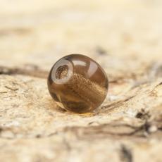 Glaspärla rund 4 mm, Choklad (60st)