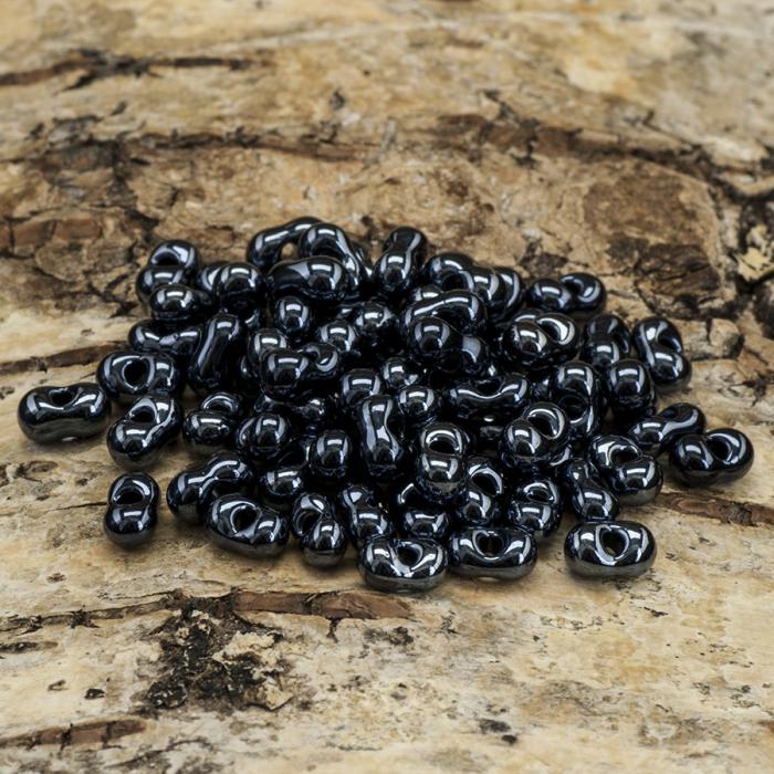 Farfalle iris 3x6 mm, Hematit (15g)