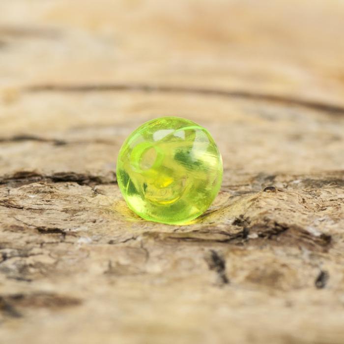 Akrylpärla transparent 6 mm, Ljusgrön (50st)