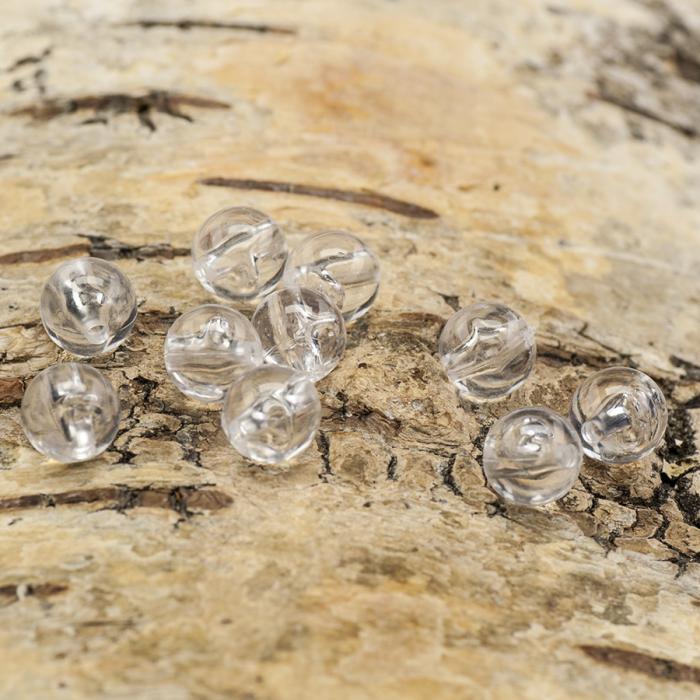 Akrylpärla transparent 8 mm, Klar (30st)