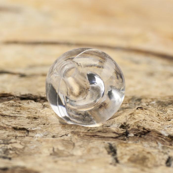 Akrylpärla transparent 8 mm, Klar (30st)