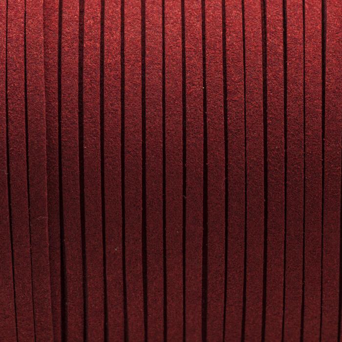 Band mockaimitation Eco 3x1,4 mm, Röd (meter)