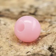 Rund akrylpärla 4 mm, Rosa (100st)