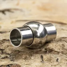 Magnetlås med kula 10x17 mm, Platinafärg (st)