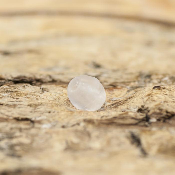 Frostad glaspärla rund 3 mm, Ljusblå (20g)