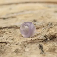 Glaspärla rund 4 mm, Klar/Lila (60st)