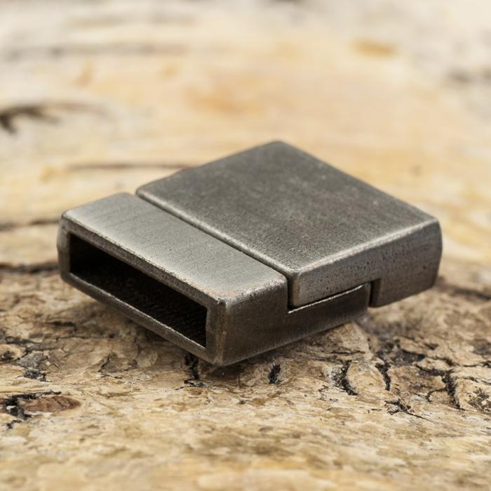 Magnetlås Rektangel 17x20 mm, Platinafärg (st)