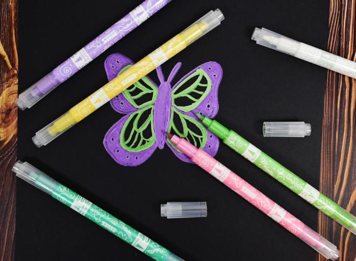 Markers Metallic Dubbelspets (6 st)