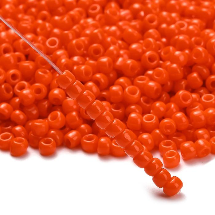 TOHO-pärlor runda 6/0, Opaque Bright Orange (50st)