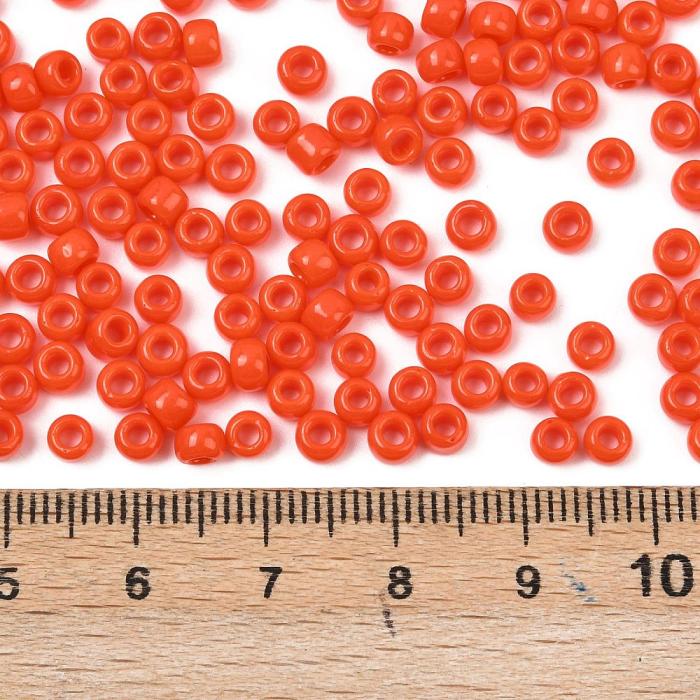 TOHO-pärlor runda 6/0, Opaque Sunset Orange (50st)