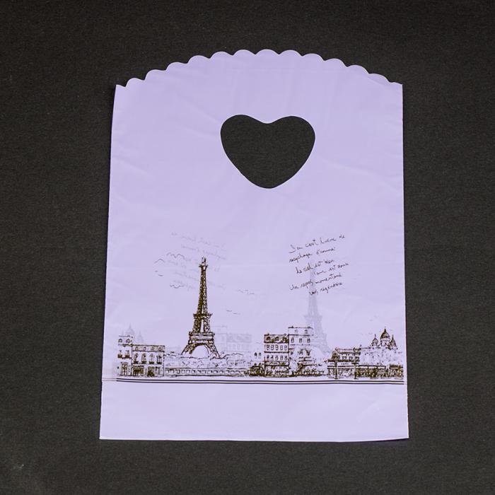Plastpåse Paris 13x20 cm, Lila (5st)
