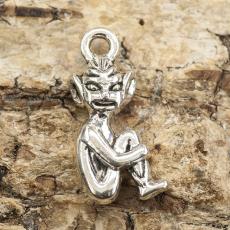 Berlock Pixie Alv 10x20 mm, Antiksilver (st)