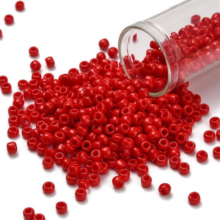 TOHO-pärlor runda 6/0, Opaque Cherry (50st)