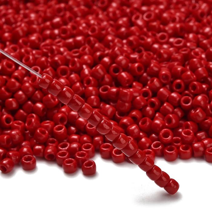 TOHO-pärlor runda 6/0, Opaque Pepper Red (50st)