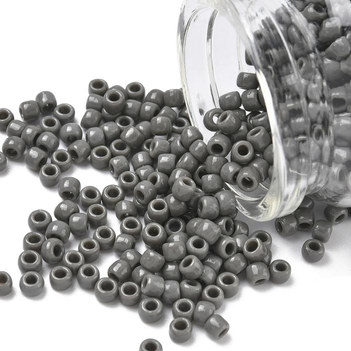 TOHO-pärlor runda 6/0, Opaque Dark Grey (50st)