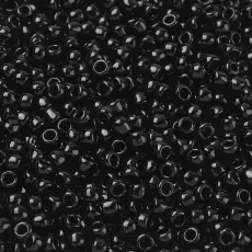 TOHO-p&auml;rlor runda 6/0, Opaque Jet (50st)