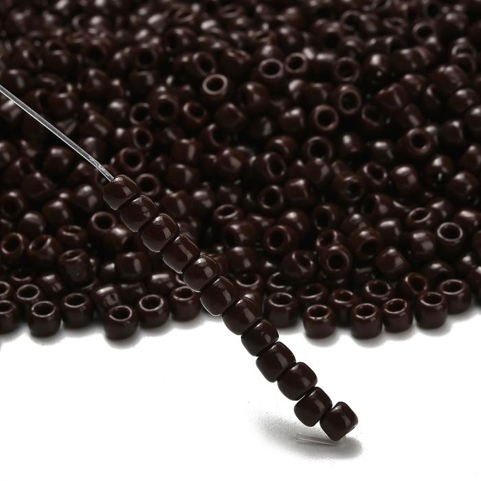 TOHO-pärlor runda 6/0, Opaque Deep Chocolate Brown (50st)