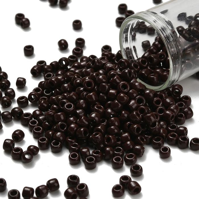 TOHO-pärlor runda 6/0, Opaque Deep Chocolate Brown (50st)