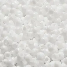 TOHO-p&auml;rlor runda 6/0, Opaque White (50st)