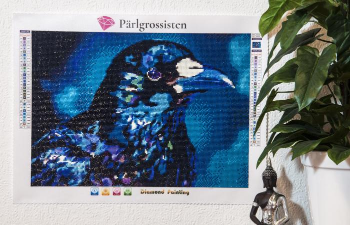 Diamond Painting Canvas 45 x 32 cm, Fågel