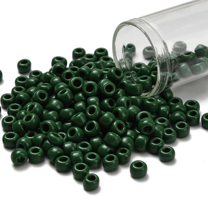 TOHO-pärlor runda 3/0, Opaque Pine Green (40st)
