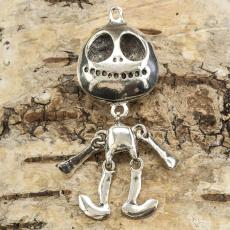 Hänge Jack Skellington 25x67 mm, Antiksilver (st)