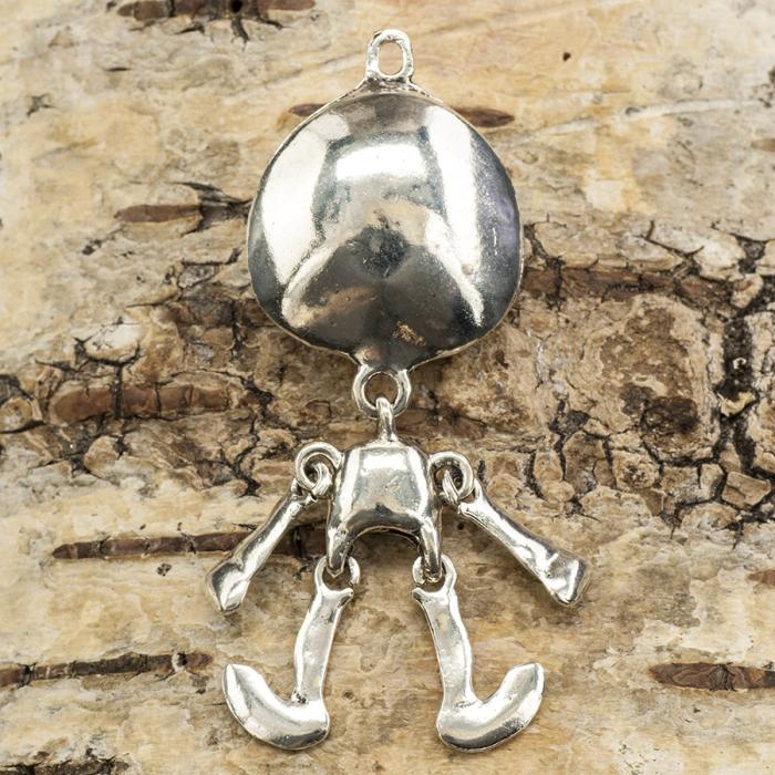 Hänge Jack Skellington 25x67 mm, Antiksilver (st)