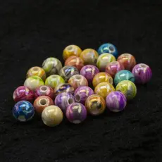 Rund Akrylp&auml;rla 8 mm, Multif&auml;rg AB (20st)