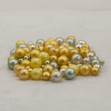 Vaxad glasp&auml;rla 4-8 mm, V&aring;rmix (50g)