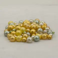 Vaxad glasp&auml;rla 4-8 mm, V&aring;rmix (50g)