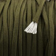 Paracord 4 mm, Mörk olivgrön (meter)
