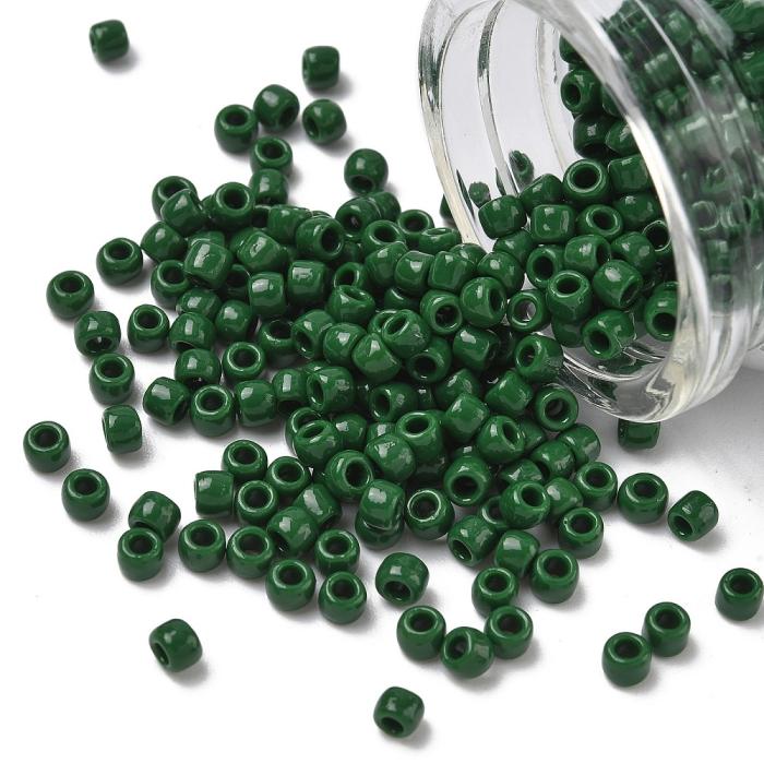 TOHO-pärlor runda 6/0, Opaque Pine Green (50st)