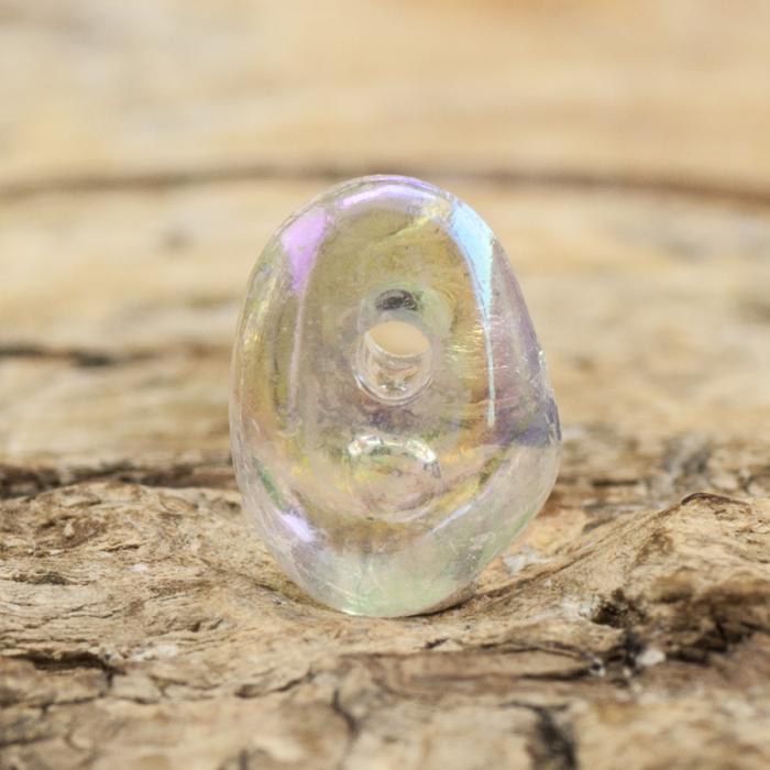 Akrylpärla Droppe 6x8 mm, Klar AB (100g)