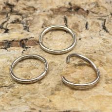 Ring öppningsbar 10 mm, Silverfärg (25st)