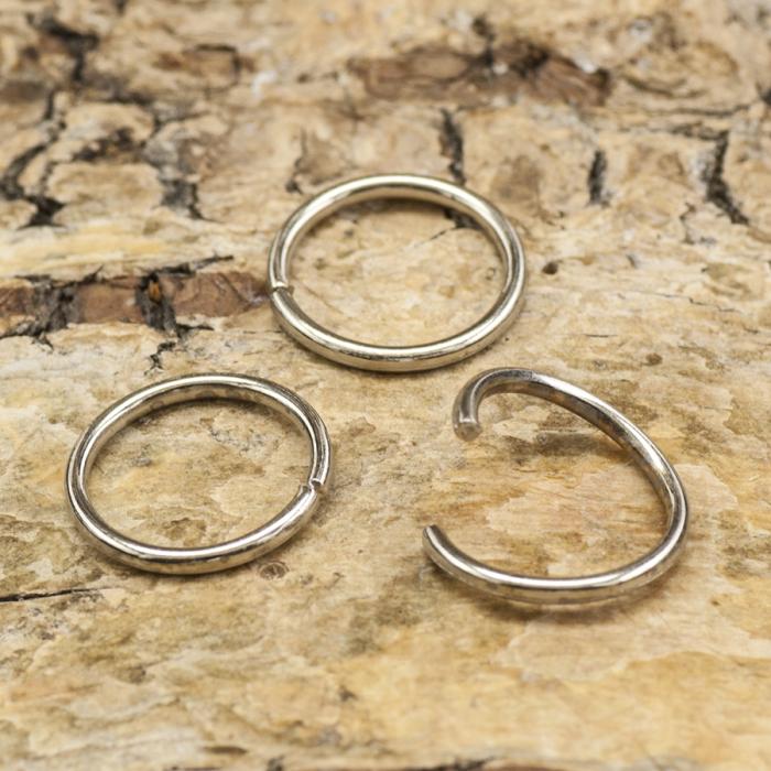 Ring öppningsbar 10 mm, Silverfärg (25st)