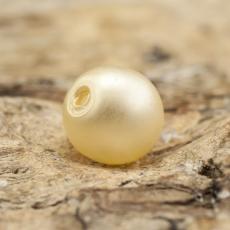 Vaxad glaspärla matt 4 mm, Äggskal (60st)