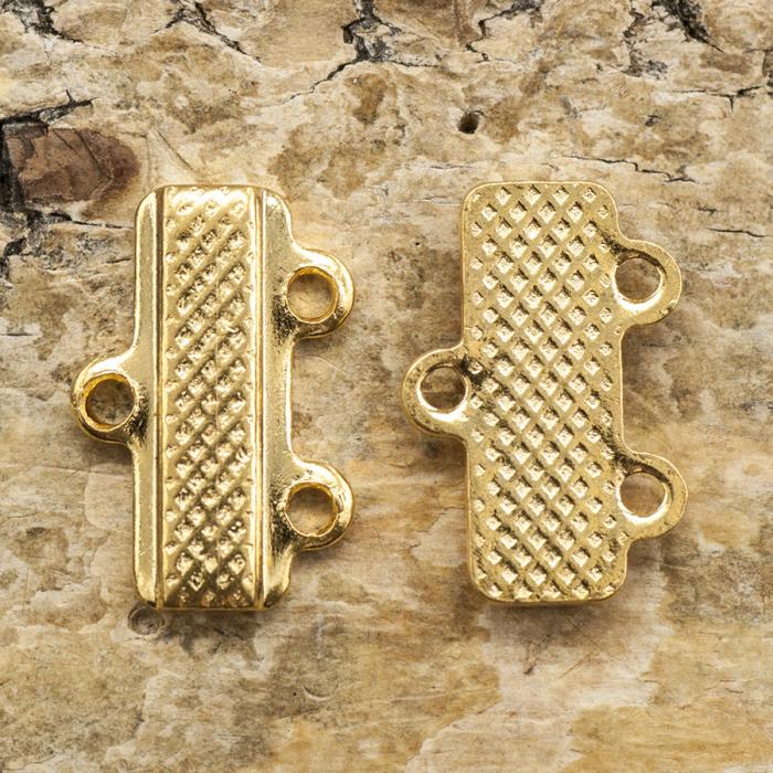Connector Avslut 1-2 9x13 mm, Guld (5st)