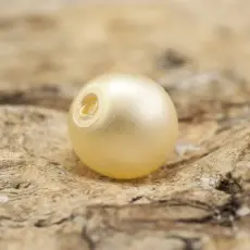 Vaxad glaspärla matt 4 mm, Äggskal (60st)